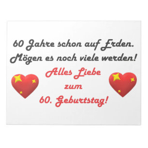 Bloc-note Joyeux 60 ans