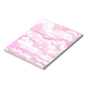 Bloc-note Joyeux Fuchsia nuages roses