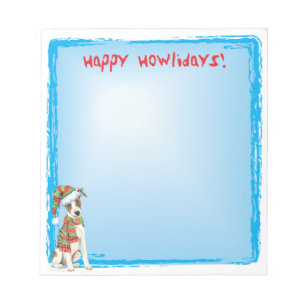 Bloc-note Joyeux Howlidays Whippet