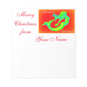 Bloc-note Joyeux Noël de sirène