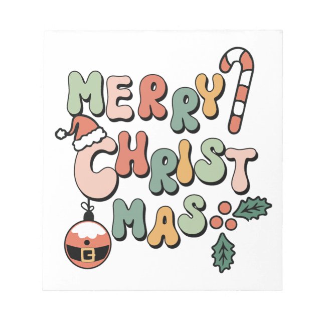Bloc-note Joyeux Noël Joyeux Xmas (Devant)