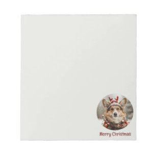Bloc-note Joyeux Noël Pembroke Welsh Corgi Chien