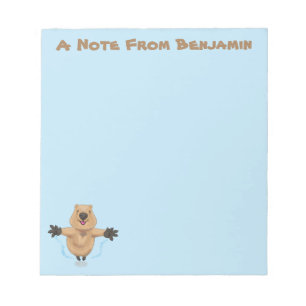Bloc-note Joyeux sauter quokka dessin animé