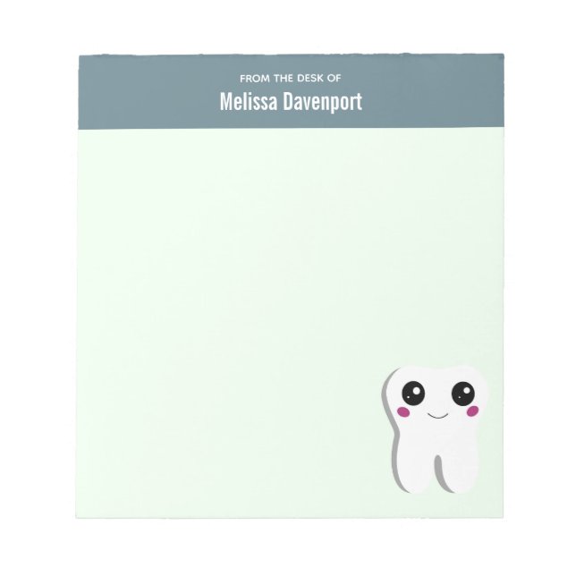 Bloc-note Joyeux sourire Dental Tooth Cute (Devant)