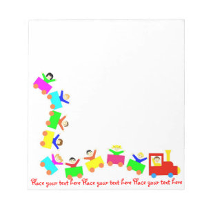 Bloc-note Joyeux Train pour enfants