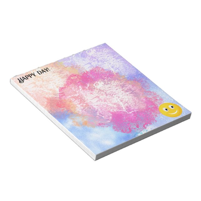 Bloc-note Joyeux visage souriant (Incliné)