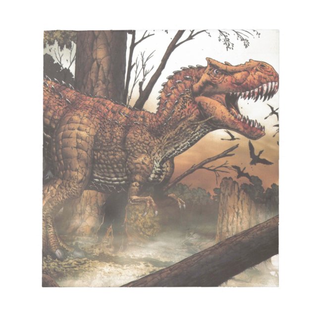 Bloc-note Jurassic Journey : Dinosaure dans son habitat natu (Devant)