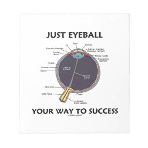 Bloc-note Juste Eyeball Votre Chemin Vers Le Succès (Anatomi
