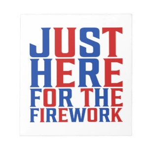 Bloc-note Juste Ici Pour Le Feu D'Artifice Drôle Pour Deux