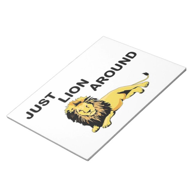 BLOC-NOTE JUSTE LION AUTOUR (Incliné)