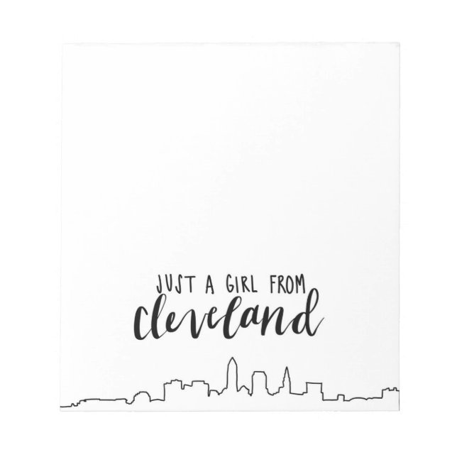 Bloc-note Juste une fille de Cleveland (Devant)