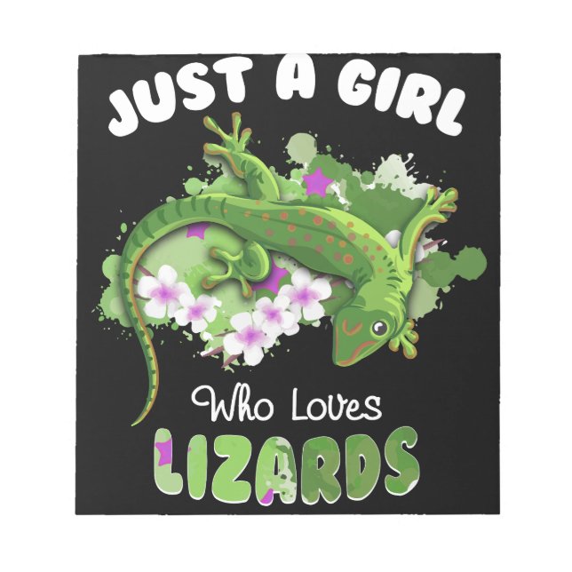 Bloc-note Juste Une Fille Qui Aime Les Lizards Propriétaire  (Devant)