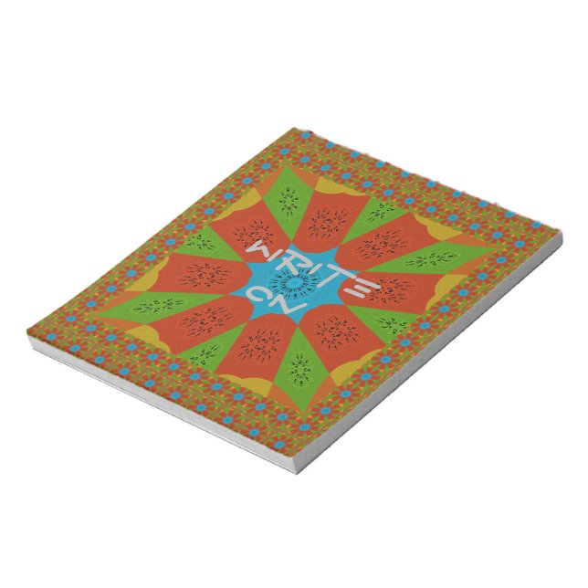 Bloc-note Kaleidoscope Bloom Une Vibrante couleur d'impressi (Tourné)