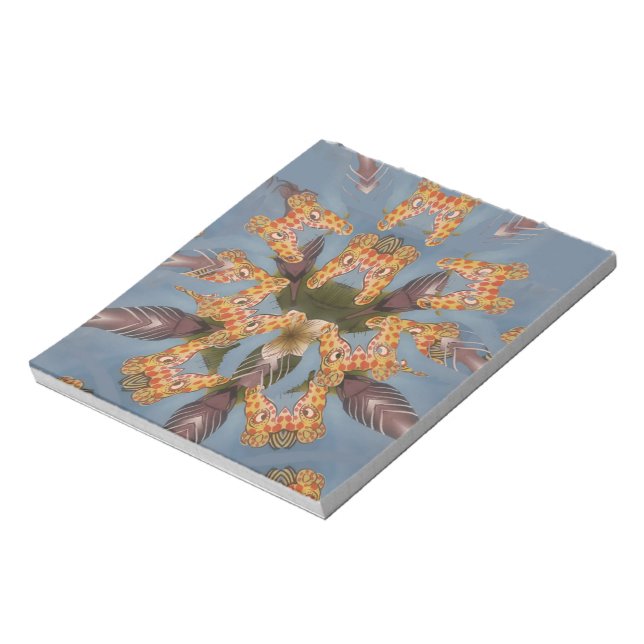 Bloc-note Kaleidoscope Giraffe Mandala : Safari Art Abstrait (Tourné)