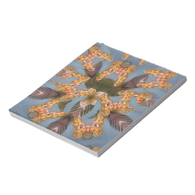 Bloc-note Kaleidoscope Giraffe Mandala : Safari Art Abstrait (Tourné)