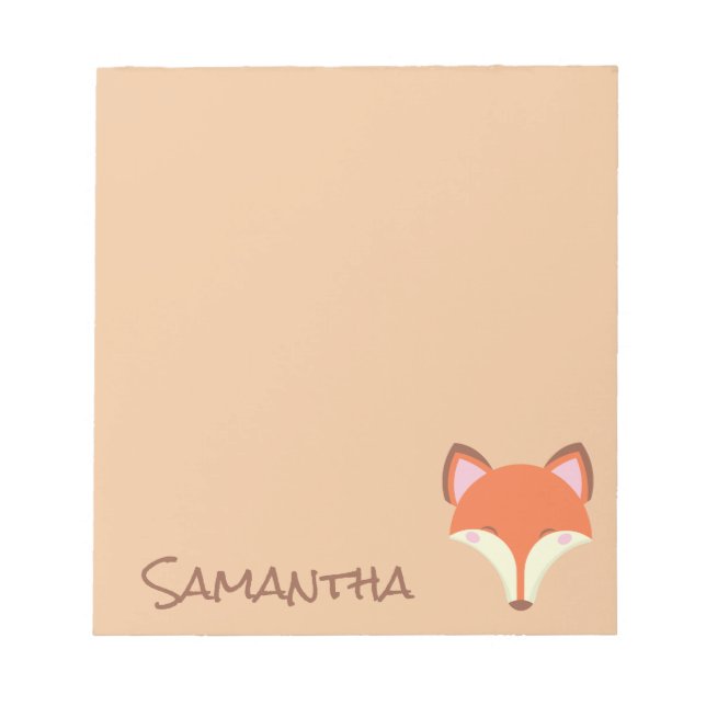 Bloc-note "Kawaii Fox" (Devant)