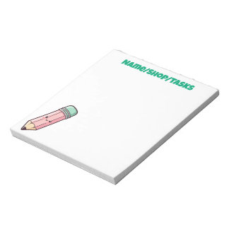 Bloc-note Kawaii Pink Pencil