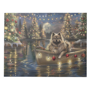 Bloc-note Keeshond Noël Festive Voyage