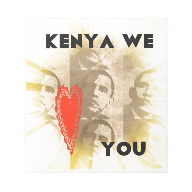 Bloc-note Kenya We Love You (Devant)
