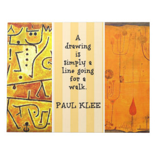Bloc-note Klee - Citation et Peintures