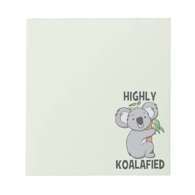 Bloc-note Koala hautement Koalafied (Devant)