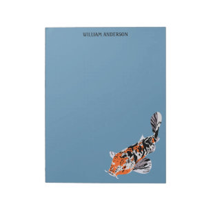 Bloc-note Koi Fish Illustration Papier à lettres, papier d'é