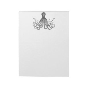 Bloc-note Kraken - Octopus géant noir / Cthulu