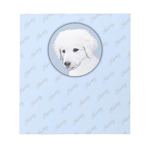 Bloc-note Kuvasz Peinture - Cute Original Chien Art
