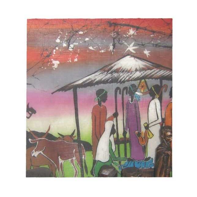 Bloc-note La crèche de Noël africaine (Devant)