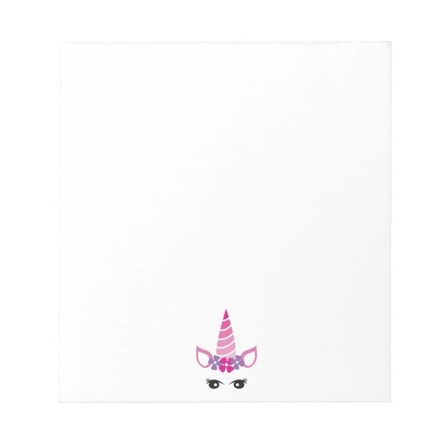 Bloc-note La licorne rose (Devant)