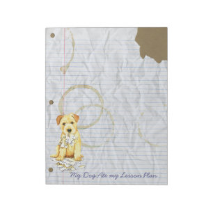 Bloc-note La ma Norfolk Terrier a mangé mon plan de cours
