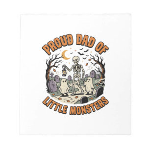 Bloc-note La Nuit des Petits Monstres d'Halloween Papa