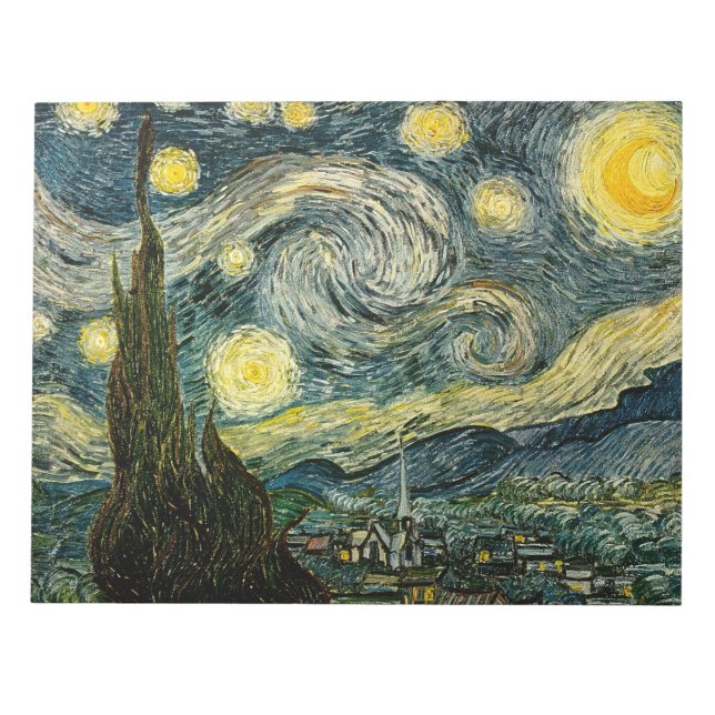 Bloc-note La nuit étoilée de Vincent van Gogh (1889) (Devant)