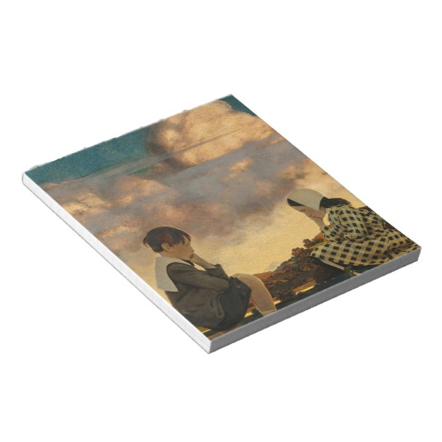 Bloc-note La Petite Pêche, 1904 par Maxfield Parrish (Incliné)