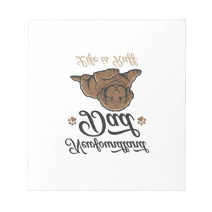 Bloc-note La vie de papa Terre-Neuve est rude Vintage T-shir