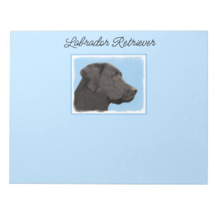 Bloc-note Labrador Retriever Black Peinture Original Chien A