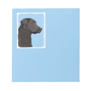 Bloc-note Labrador Retriever Black Peinture Original Chien A