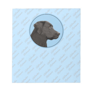 Bloc-note Labrador Retriever Black Peinture Original Chien A