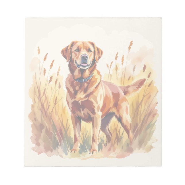 Bloc-note Labrador Retriever Fox Red Chien (Devant)