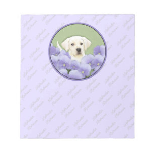Bloc-note Labrador Retriever Puppy Painting Original Chien A