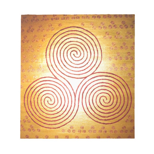 Bloc-note Labyrinthe triple spiral (Devant)