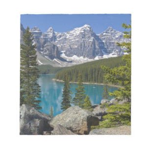 Bloc-note Lac Moraine, Rocheuses canadiennes, Alberta, Canad