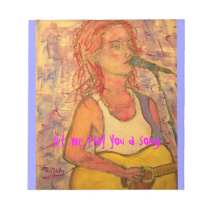 Bloc-note laissez-moi vous jouer une chanson