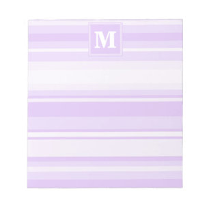 Bloc-note Landes lilas monogrammes