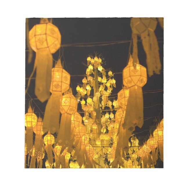 Bloc-note Lanternes pour la fête de Loi Krathong. (Devant)