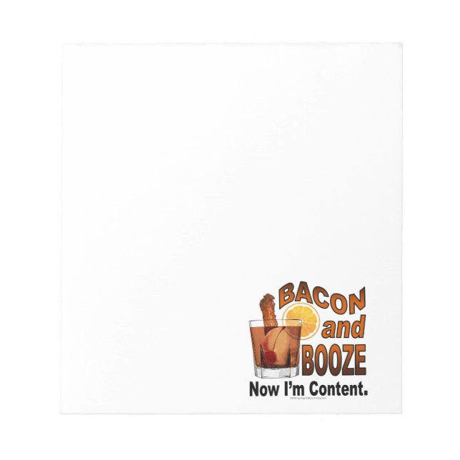Bloc-note LARDON et BOISSON! Maintenant, je suis Contente. (Devant)