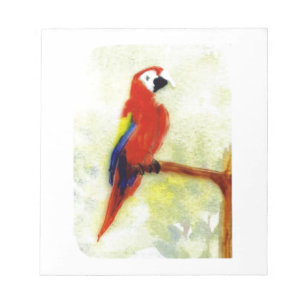 Bloc-note L'art coloré des oiseaux Macaw