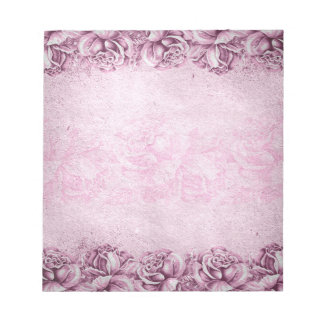Bloc-note Lavande violet rose Vintage Roses floraux