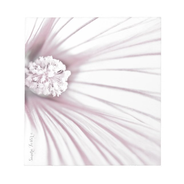 Bloc-note Lavatera Flower Macro (Devant)