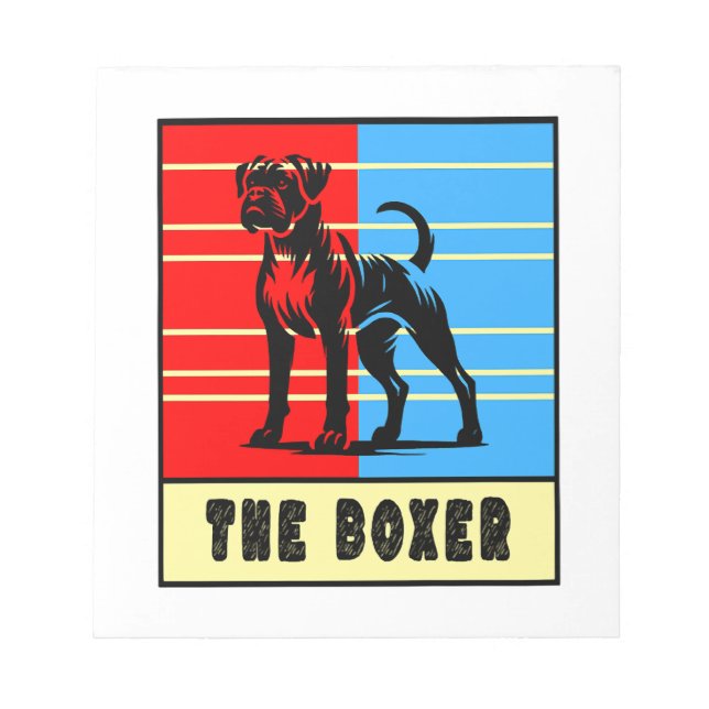 Bloc-note Le Boxer - Chien Fort (Devant)